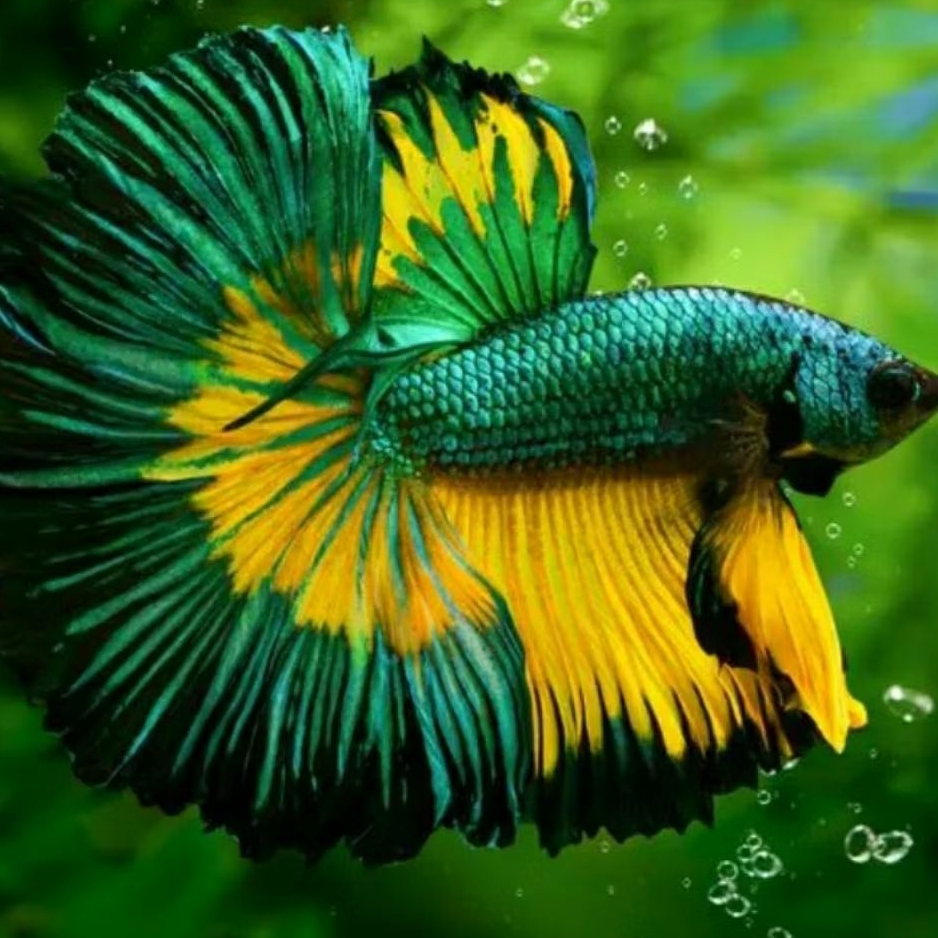 Cupang Halfmoon Warna-Warni cupang bagus hiasan aquarium