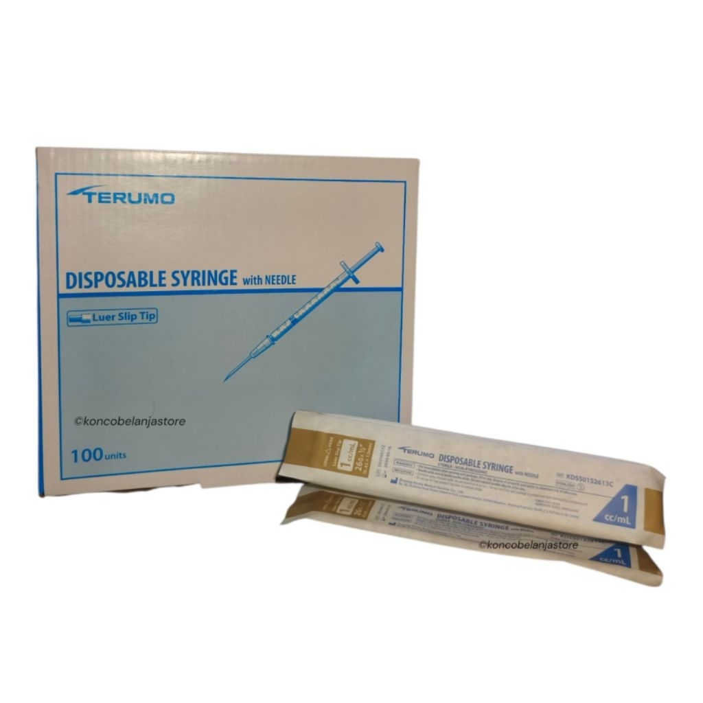 spuit terumo 1 cc, 3 cc, 5 cc  box