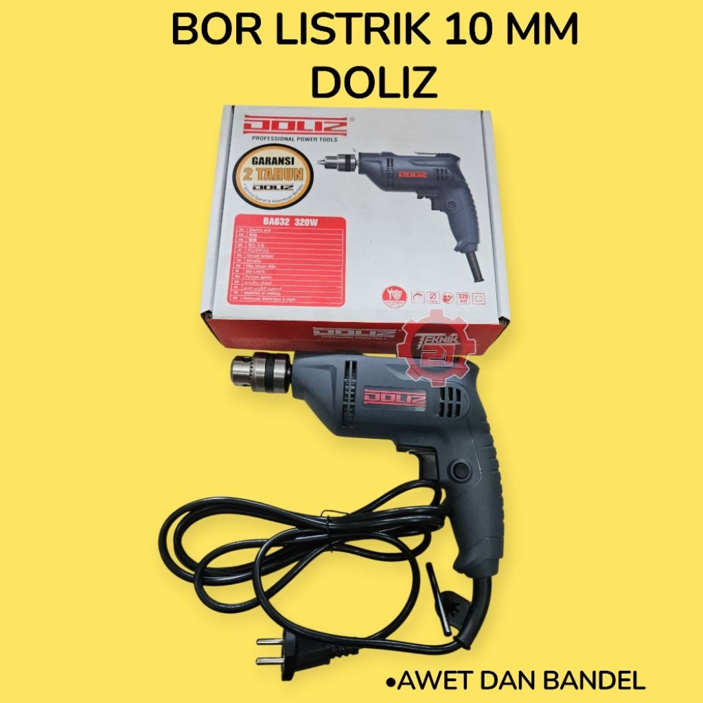 BOR DOLIZ BA632 BOR TANGAN DOLIZ 10 MM BOR LISTRIK DOLIZ
