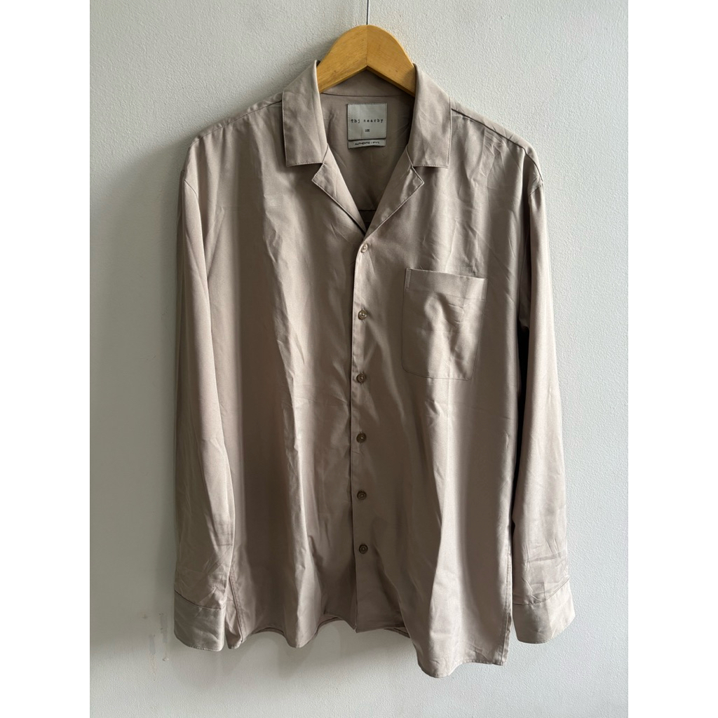 TBJ NEARBY OPEN COLLAR KEMEJA PRIA