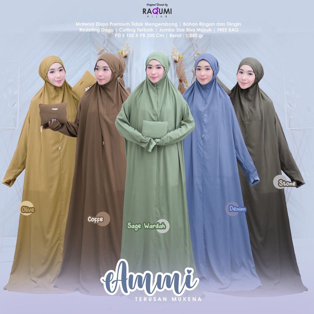 MUKENA TERUSA PREMIUM MUKENA  BY RAQUMI HIJAB // AMMITERUSAN MUKENA // MUKENA TERUSAN // MUKENA RAYO