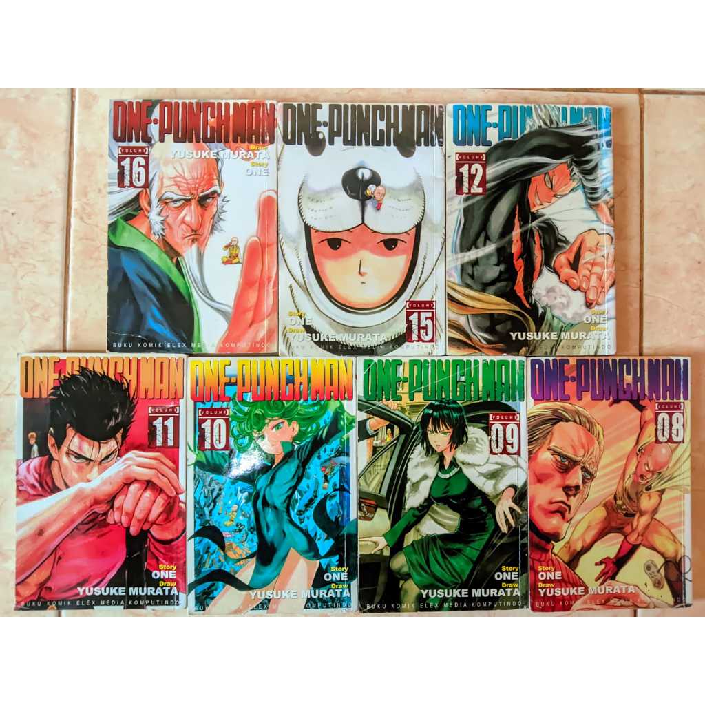 Komik Set One Punch Man Vol 8-16(Minus Vol 13,14) Original(7 Komik)