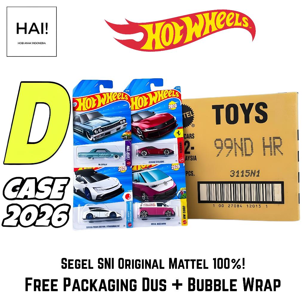 Hot Wheels Reguler Lot Karton 1 Dus 72 Pcs Segel SNI