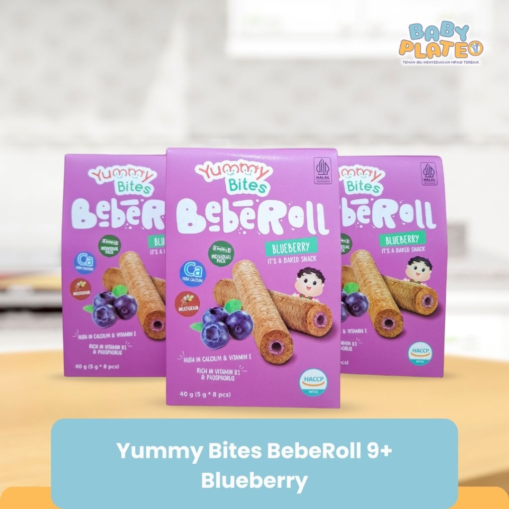 YUMMY BITES BEBEROLL - Snack Panggang Sehat Bayi 9 Bulan Cemilan Sehat Anak Bayi