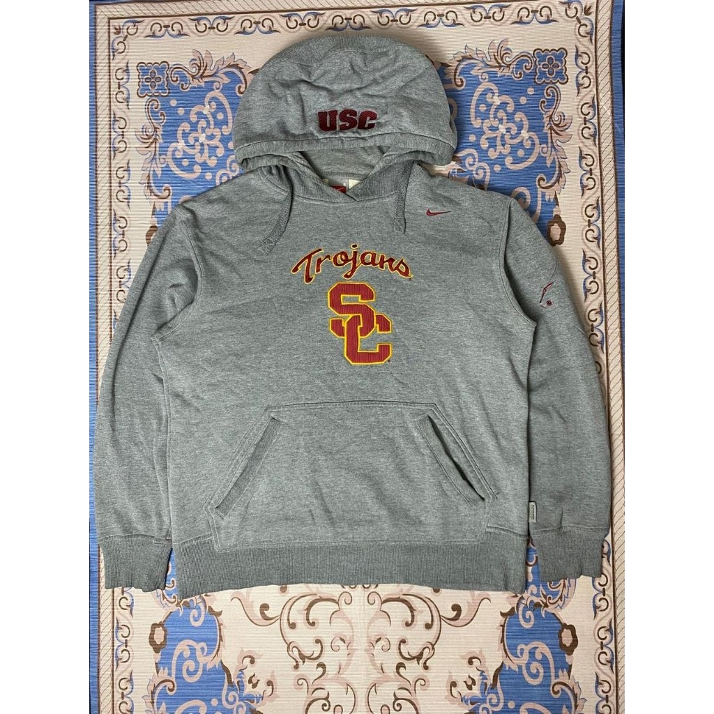 hoodie nike vtg usc grey