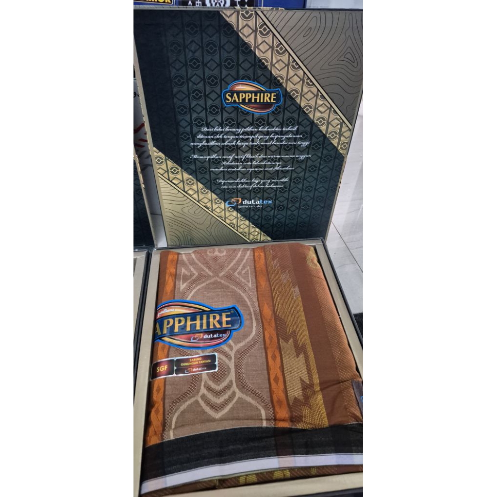 Sarung Saphire Premium Jacquard Original Mofit Tenun Timbul Mewah & Eksklusif
