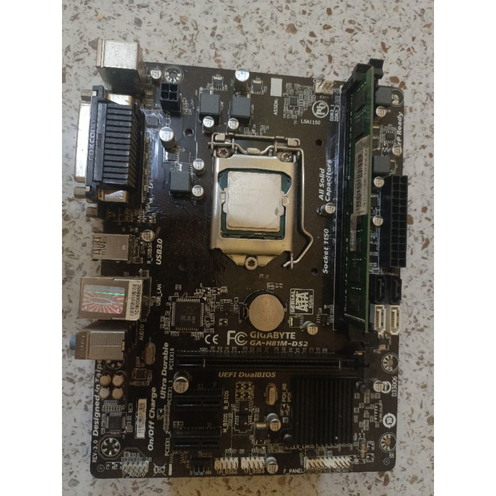 Mainboard LGA 1150 Core i3 gen 4 paket Mainboard