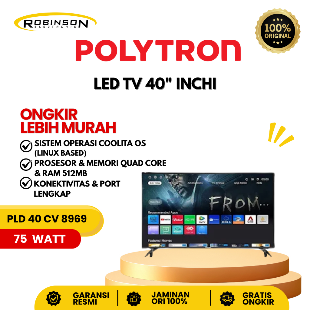 LED TV Polytron 40Inch PLD 40 CV 8969 Smart TV