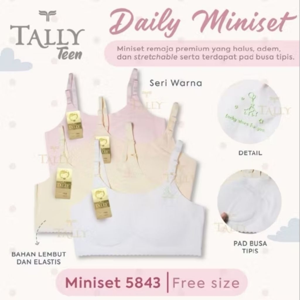 tally miniset bra anak&remaja