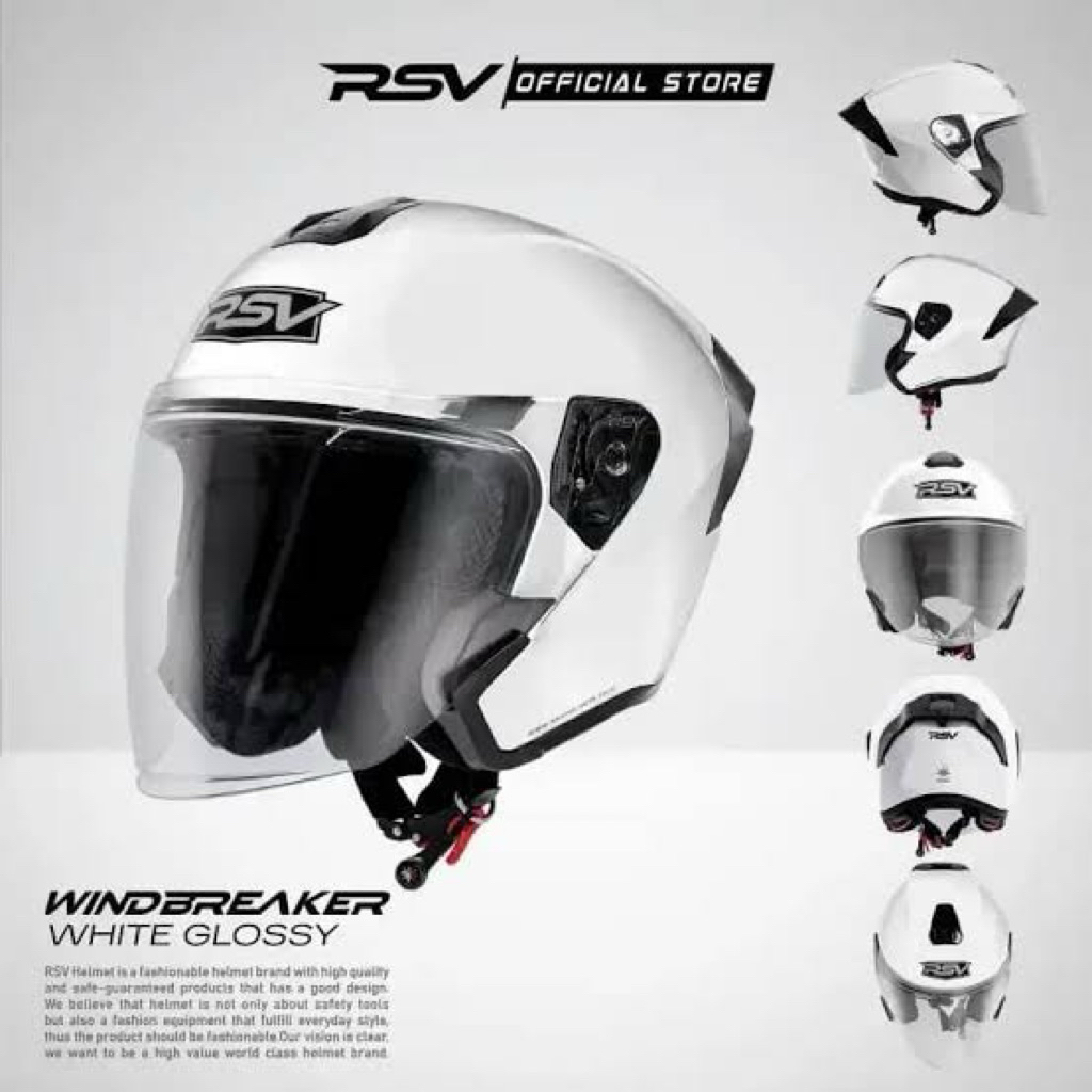 Helm Halfface Rsv WindBreaker All Varian Original Semarang