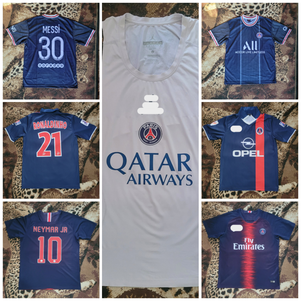 Jersey basket bola PSG Paris Messi Ronaldinho Neymar