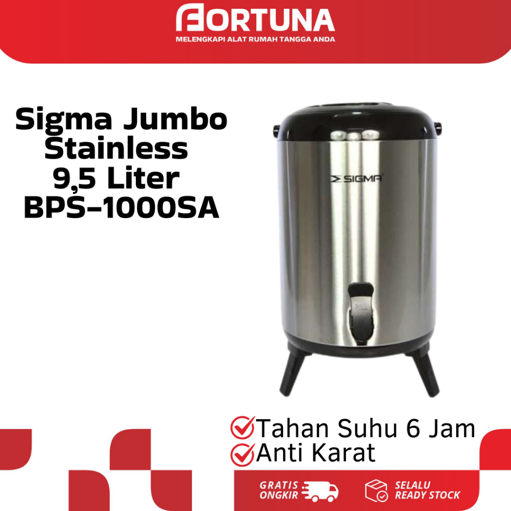 Sigma Jumbo Stainless 9,5 Liter BPS-1000SA / Jumbo SIGMA Drink Jar / Jumbo Dispenser