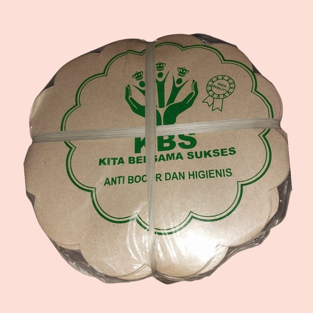 KERTAS NASI BULAT BESAR ISI 150 | Kertas Bunga | Kertas Alas Piring | Kertas Bungkus Nasi | Kertas L