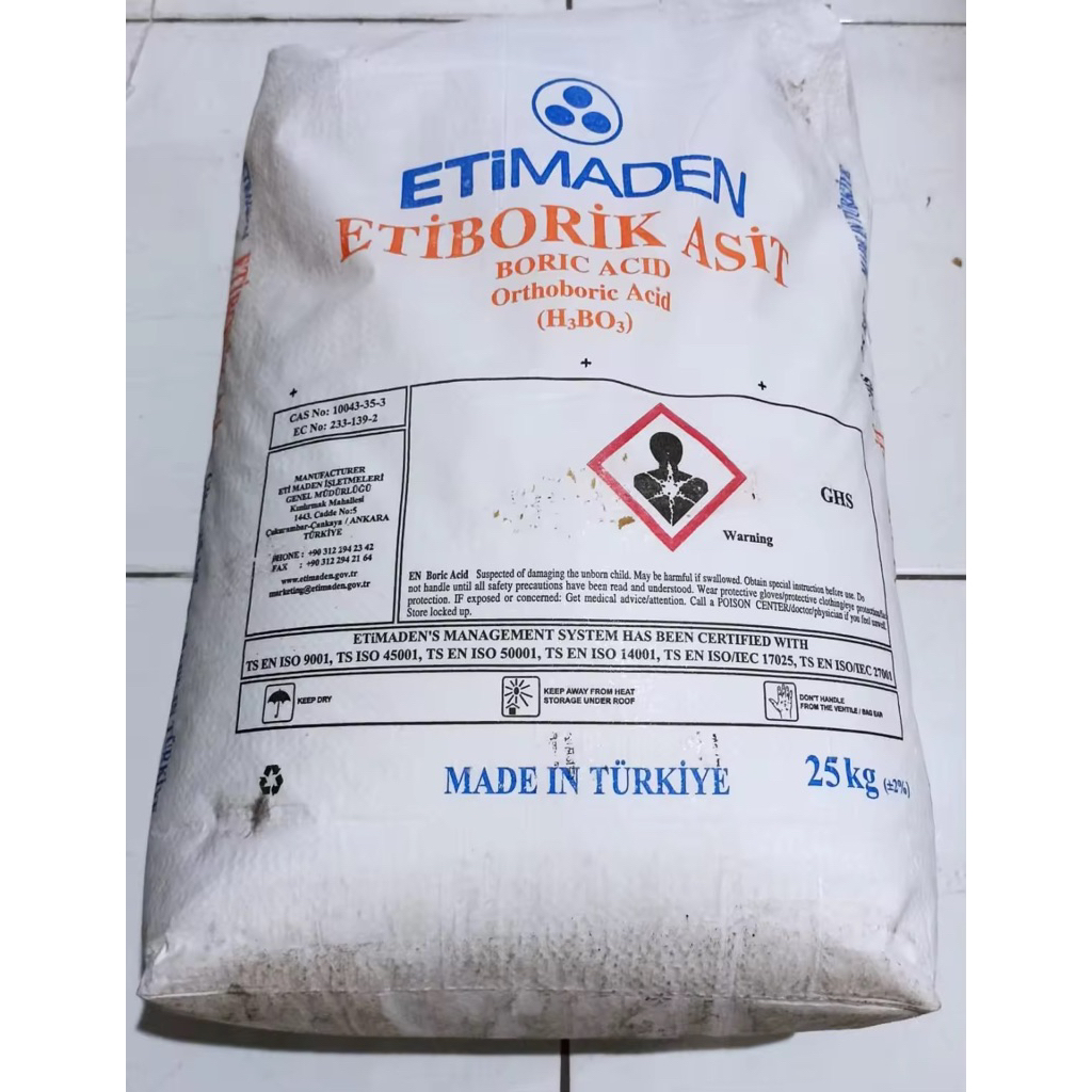 PUPUK BORAT ACIT ATAU BORAT TURKY KEMASAN 1KG