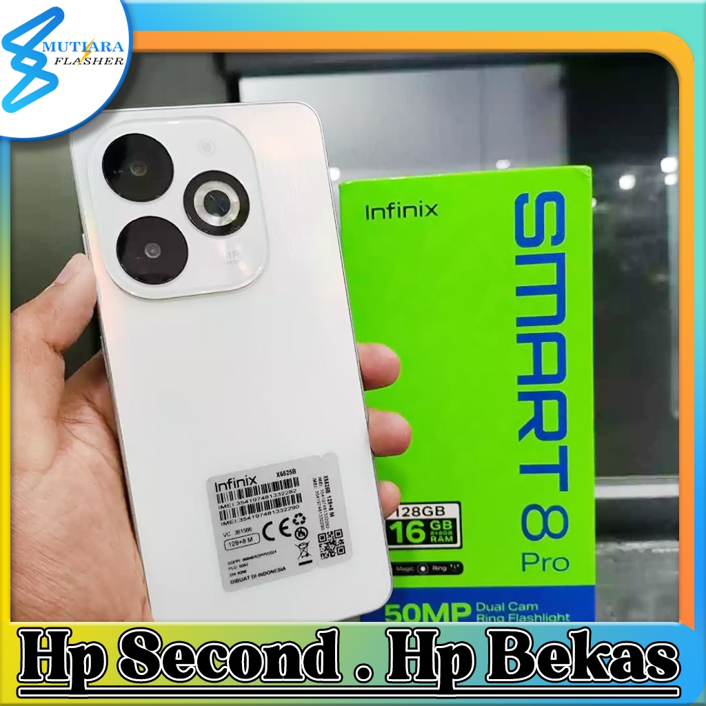 Infinix Smart 8 Pro Ram 4/256GB | Ram 8/128GB Bekas Original Flasher Store