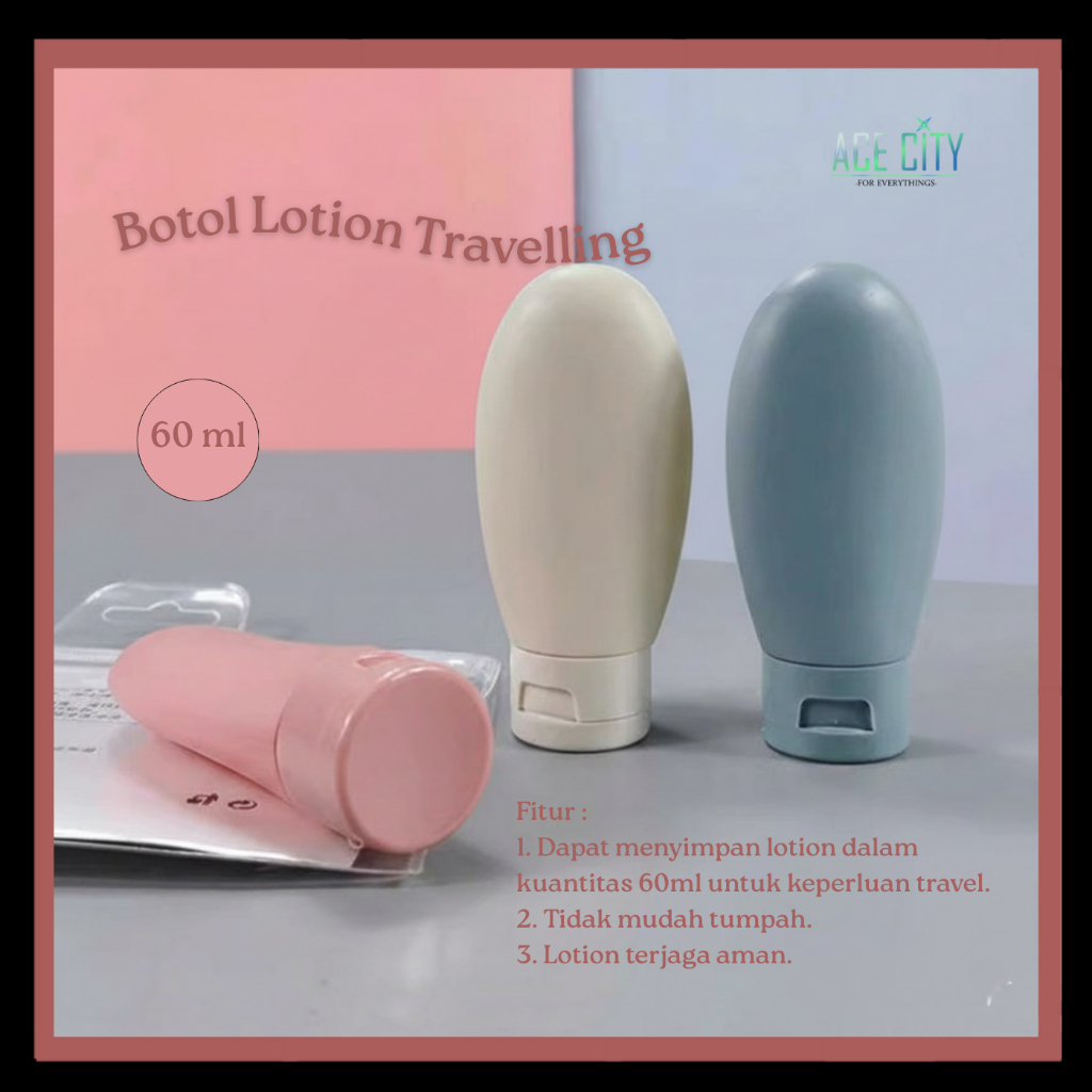 Botol Shampoo Lotion Travelling / Tempat Sabun Cair 60 ML