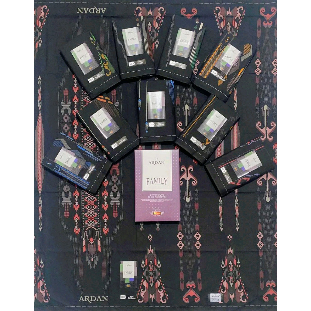 Sarung Ardan Family Sarung Ardan Friendly Hitam