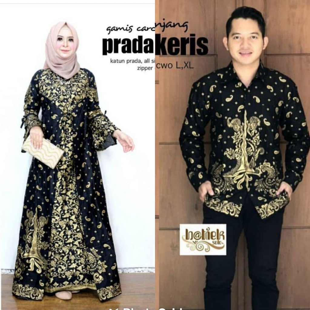 Batik iskandar Baju Batik Couple Pasangan Gamis dan Kemeja Sarimbit Batik Keluarga