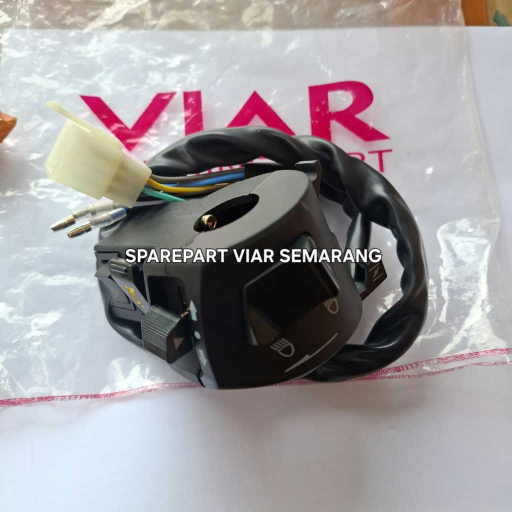 holder switch sein klakson viar karya roda 3 tombol klakson viar new lampu Hazard ori viar