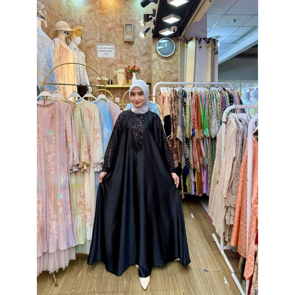 DRES SONETA GAMIS ABAYA TERBARU | ABAYA HITAM CANTIK | ABAYA KEKINIAN