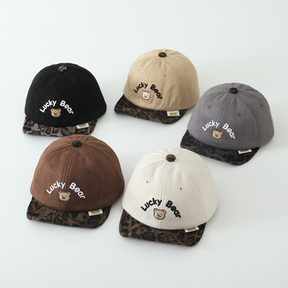 Topi Anak Laki Laki Premium Topi Baseball Anak Motif Leopard Lucky Bear