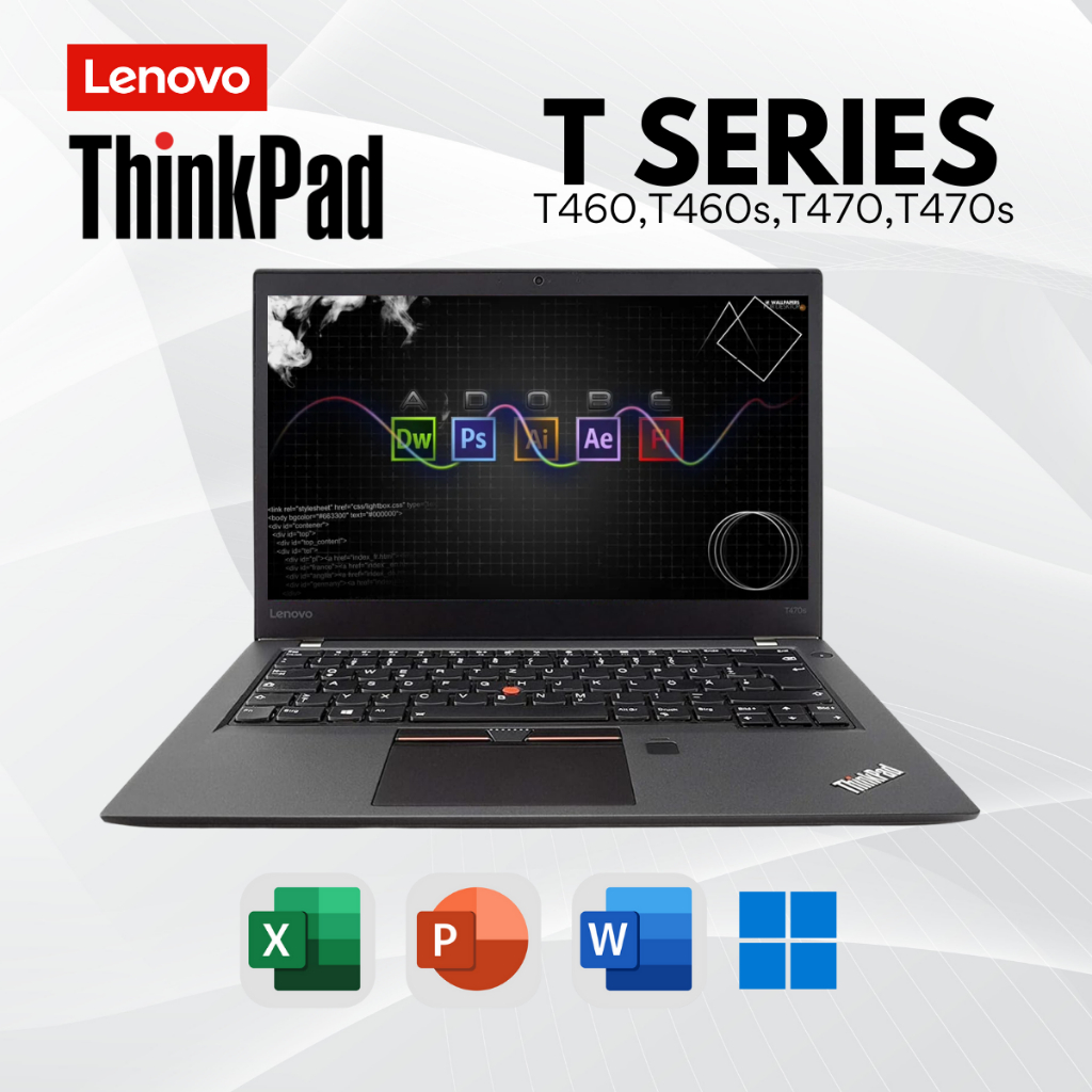 OBRAL  Laptop Lenovo Thinkpad T460,T460s,T470,T470s Core i5 Gen 8 Ram 8/256GB  - Laptop Second Berga