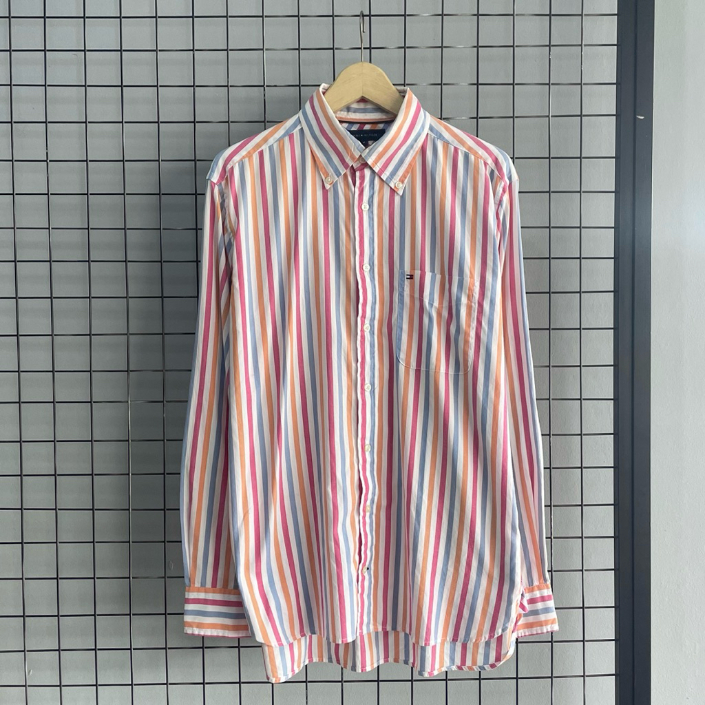 Tommy Hilfiger Stripe Multicolour Shirt / Kemeja Tommy Hilfiger Salur