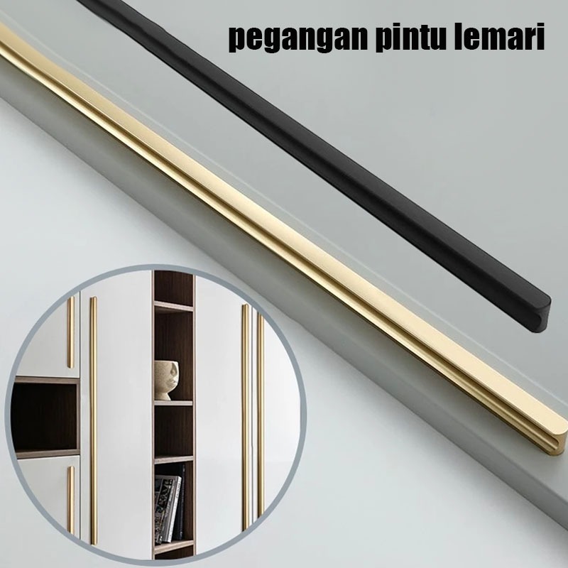 Tarikan Lemari Dapur 1 Meter Handle Lemari Minimalis Gagang Pintu Lemari Tarikan Pintu Gold Gagang L