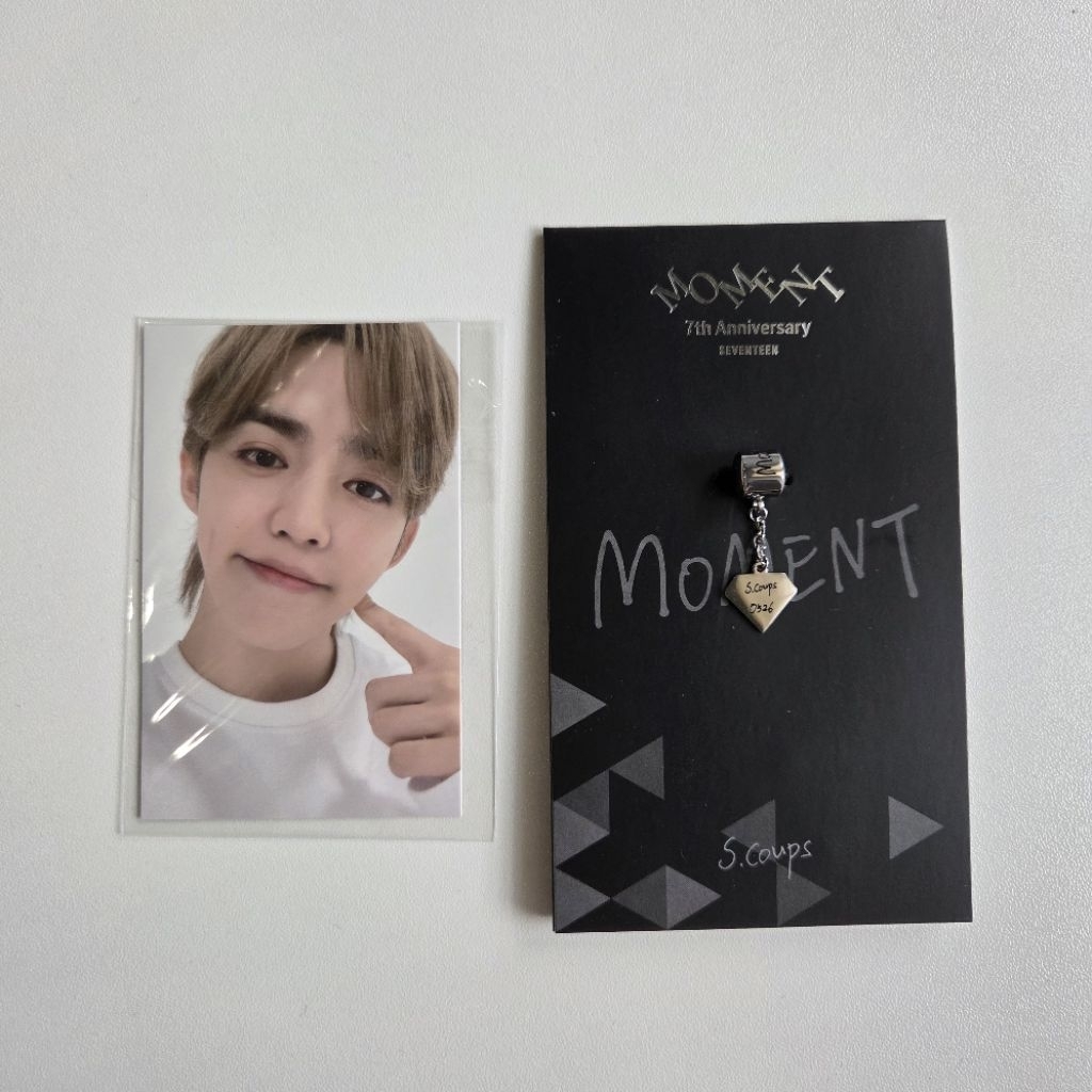 SEVENTEEN 7TH ANNIVERSARY MERCH BRACELET & SCOUPS CHARM + PC OFFICIAL
