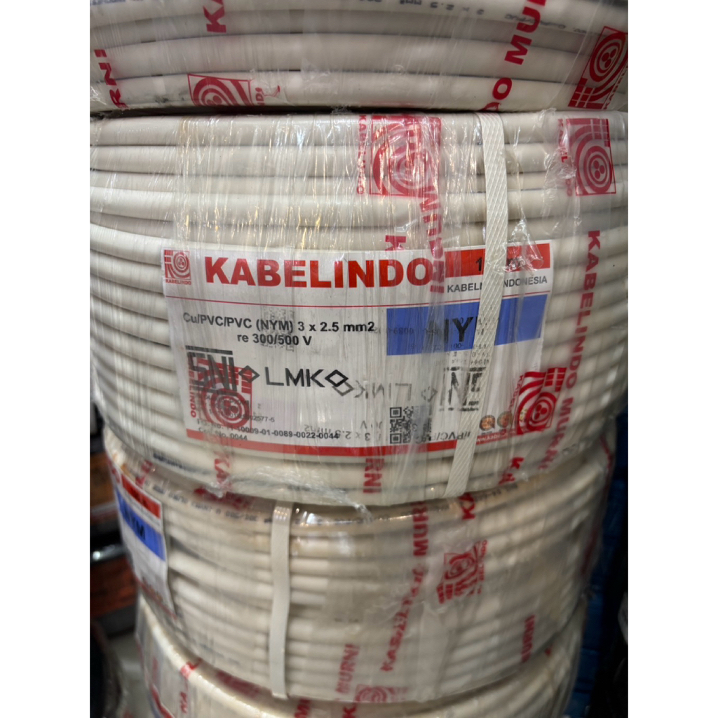 kabel Listrik NYM 3x2,5mm 3x2.5 KABELINDO NYM 100meter