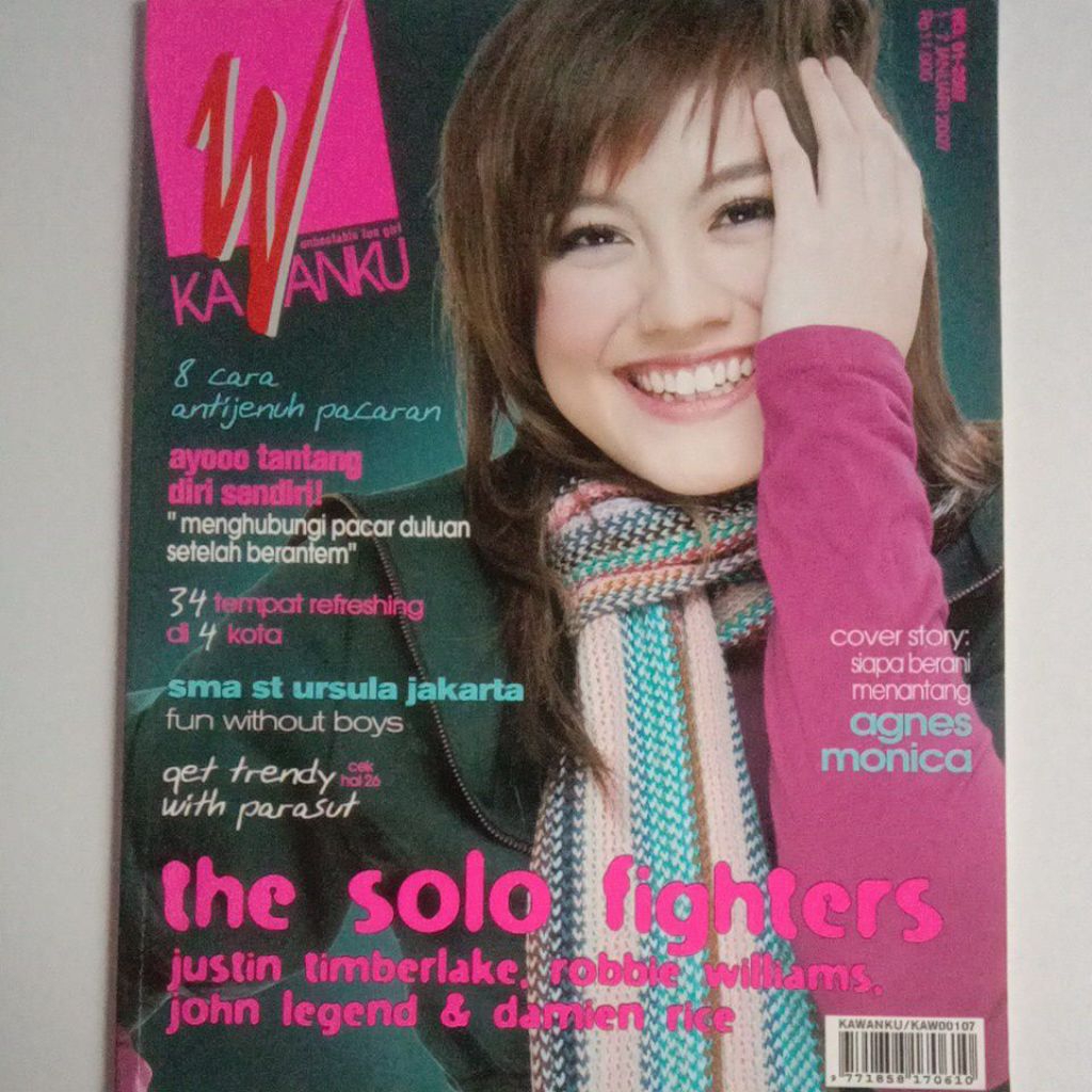 Majalah Kawanku Tahun 2007 Cover Cantik Agnes Monica