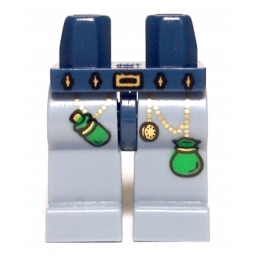 Lego Dark Blue Part 970c55pb01 Hips and Sand Blue Legs with Good Wizard Pattern