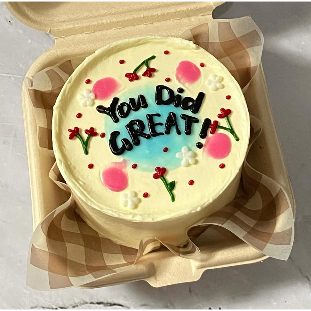 (READY STOCK) Bento Cake Custom Size 10cm - Custom Cake Solo Sukoharjo - Custom Korean cake - Custom