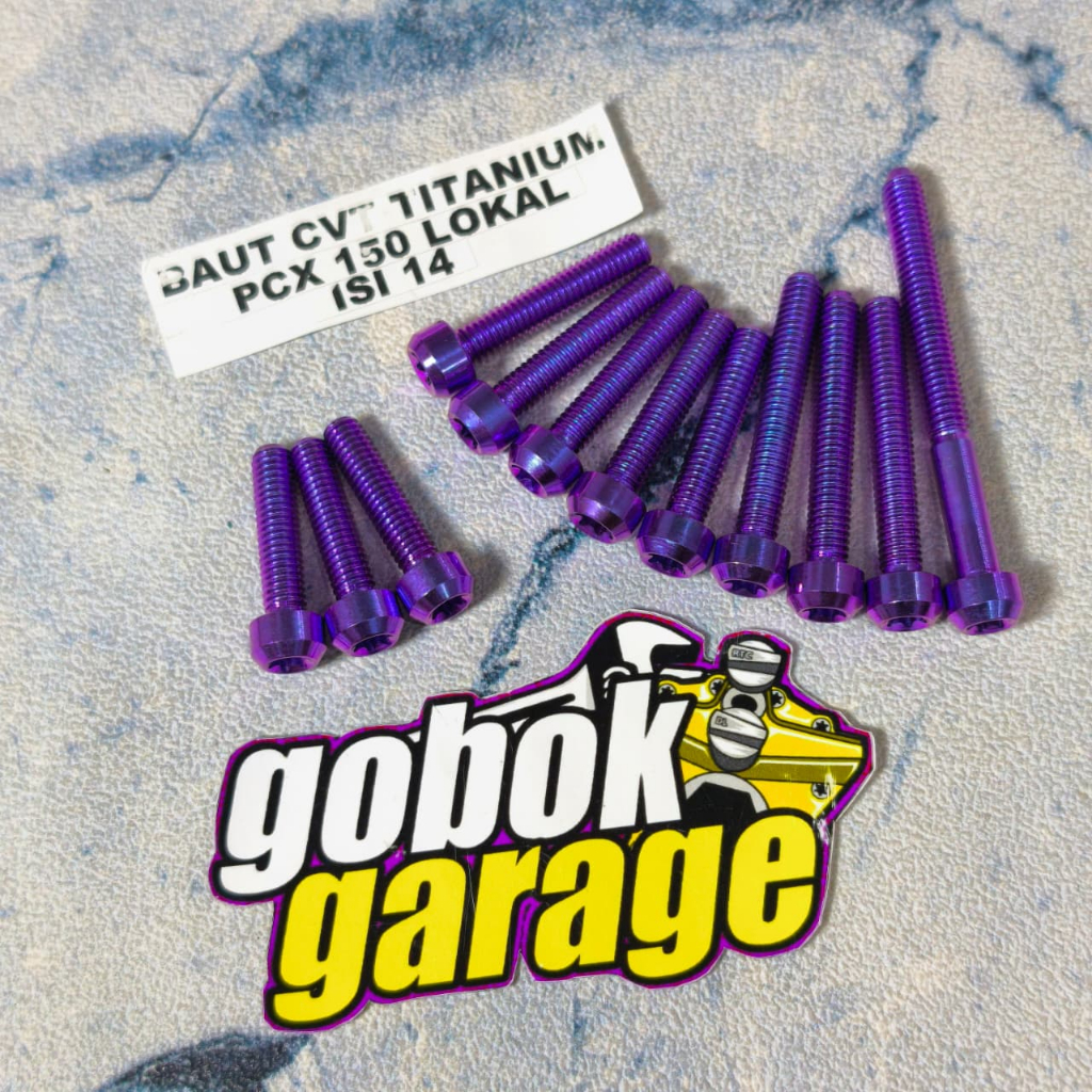 Baut cvt titanium pcx 150cc / adv 150 baut titanium cvt motor pcx 150 lokal baut cvt adv 150cc  isi 