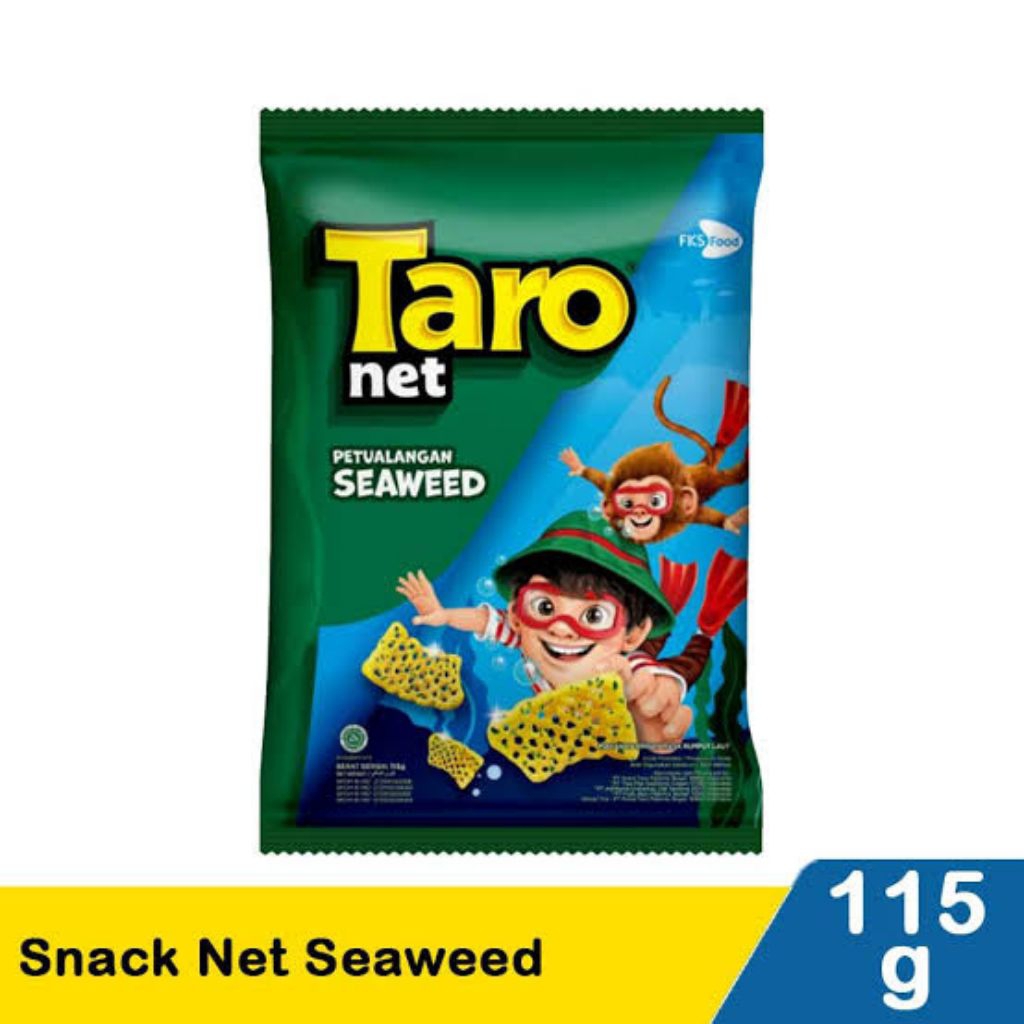 Taro net 115 gram Seaweed Potato Barbeque obral termurah seindonesia