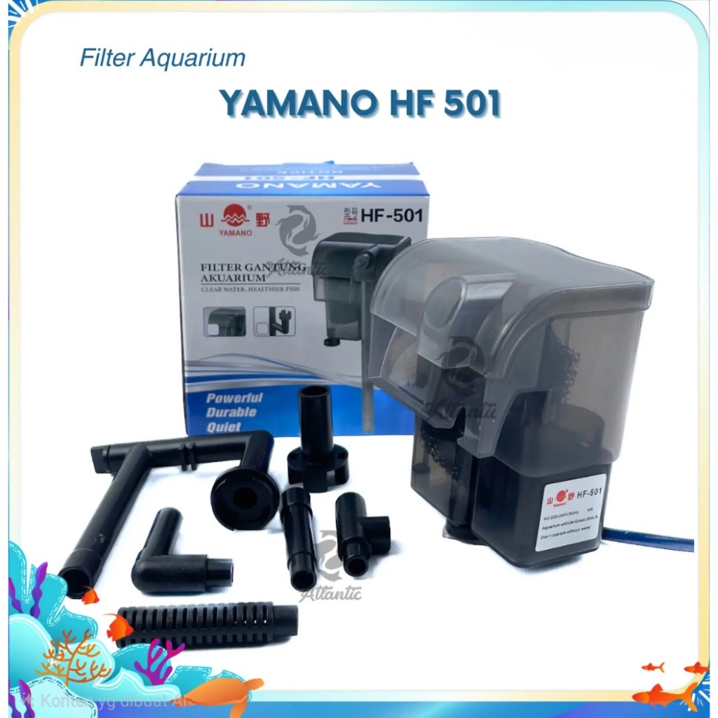 aquarium aquascape hang on filter YAMANO HF 501 HF501 with skimmer