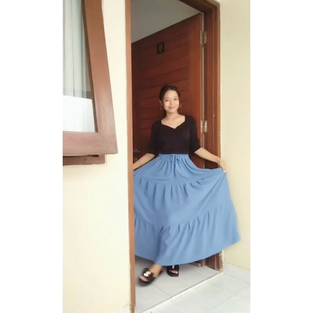 Rok Panjang Rumbai Guzel