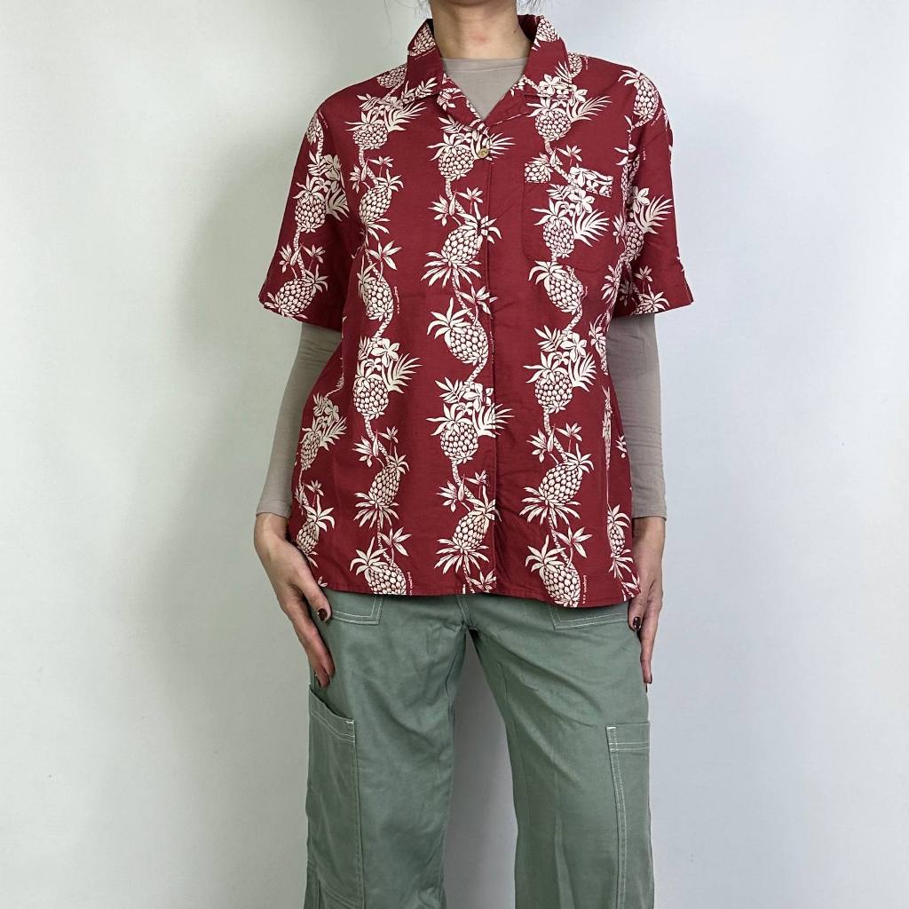 kemeja wanita Who Au size M 100% original 100126M