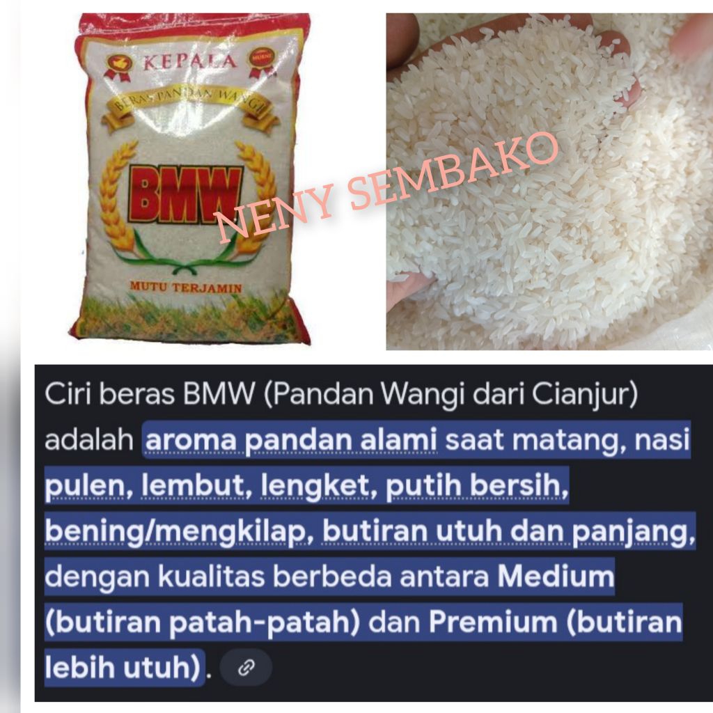 Beras BMW 5 Kg