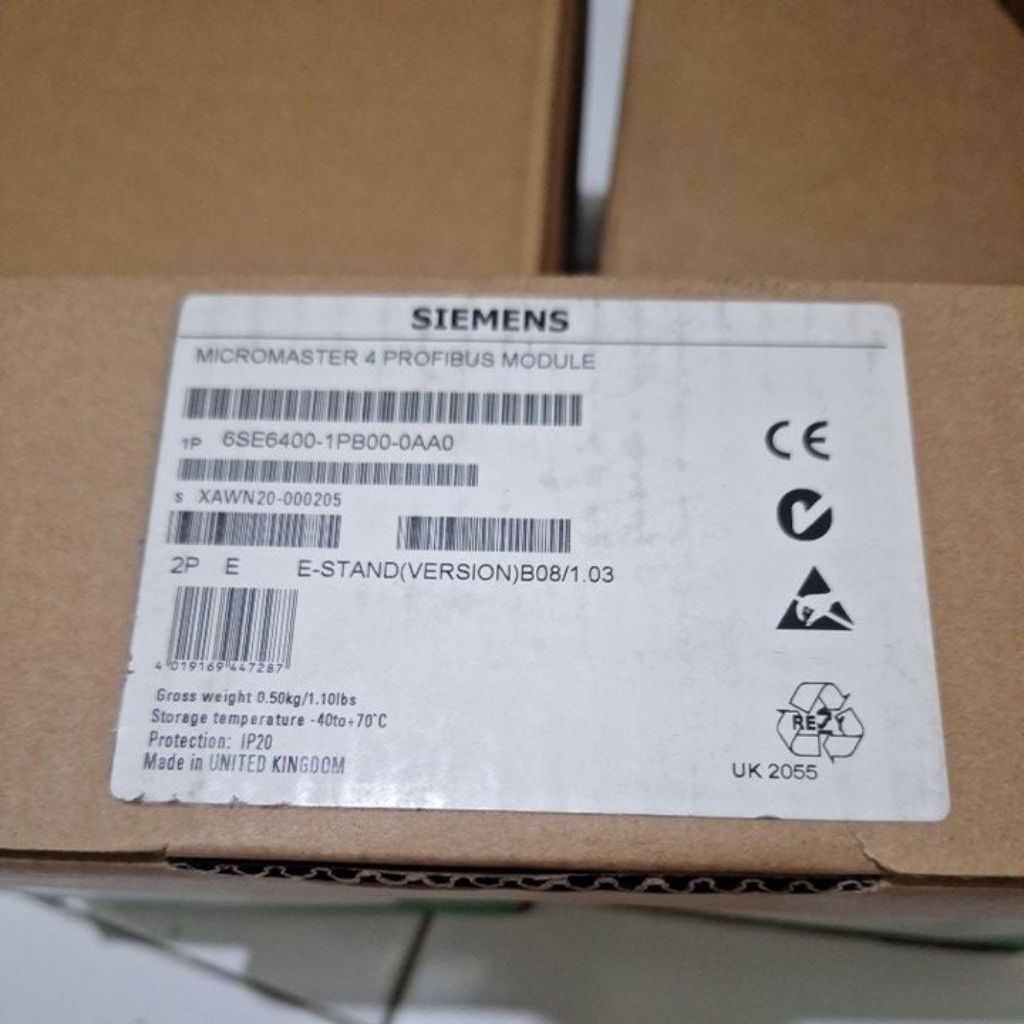 SIEMENS MICROMASTER 4 PROFIBRUS MODULE 6SE6400-1PB00-0AA0 ORIGINAL