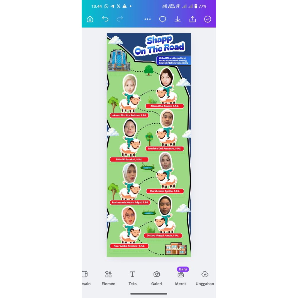 Desain + Cetak Banner Kelulusan Skripsi Wisuda