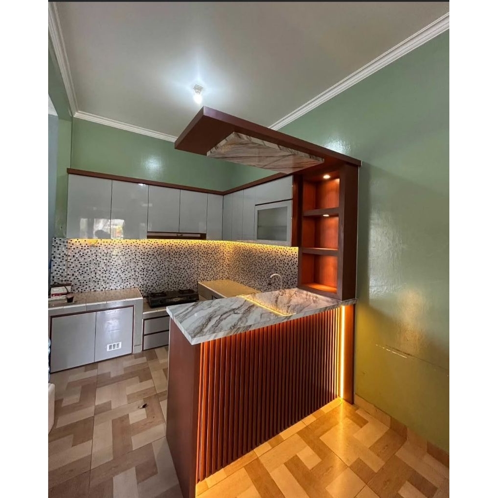 Kitchen Set Custom HPL Minimalis | Furniture Custom Murah Berkualitas Bergaransi