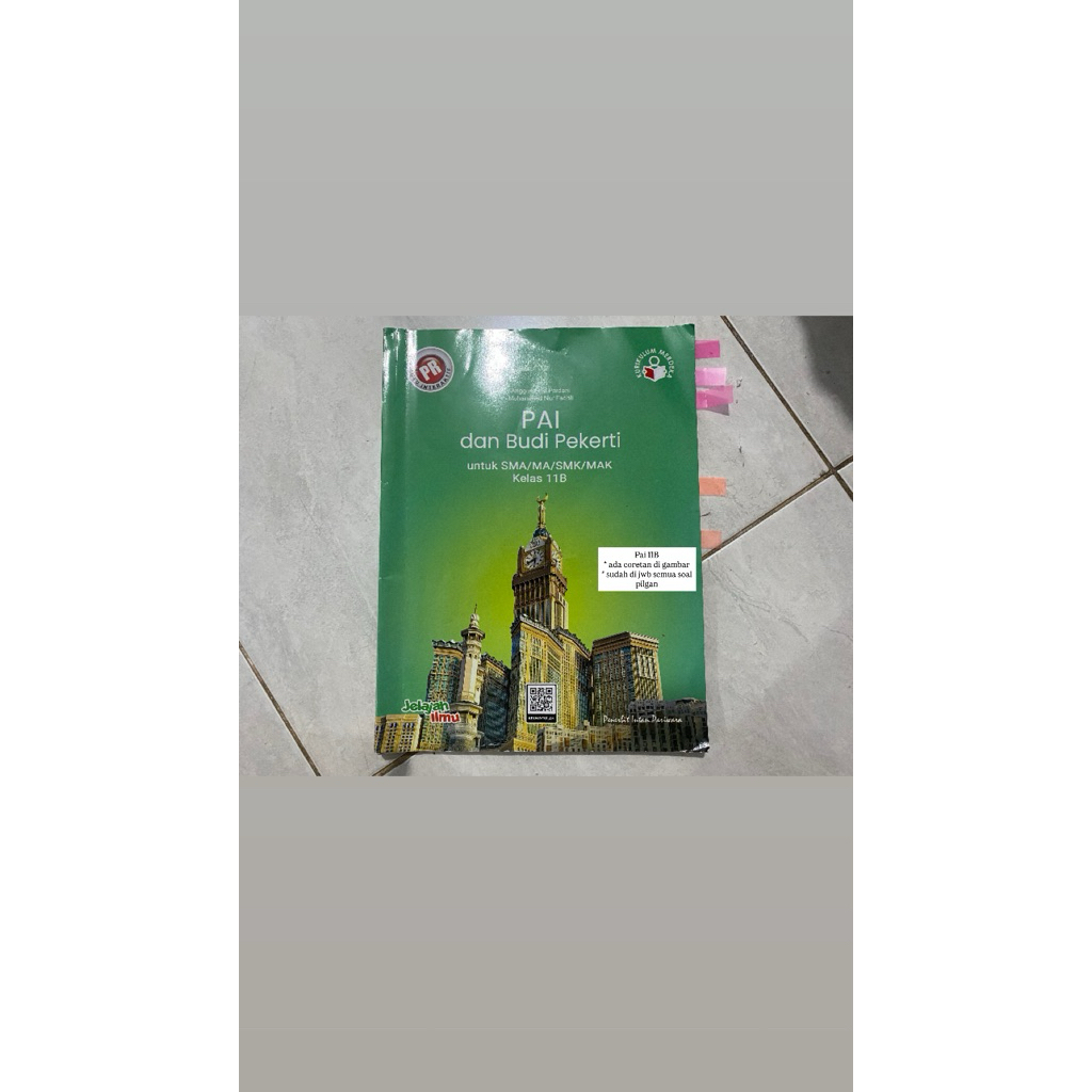 (preloved) buku intan pariwara kelas 11B (PAI)
