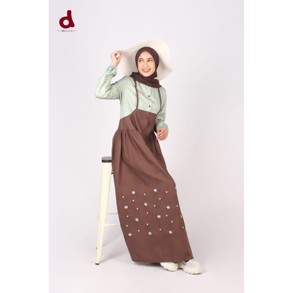 gamis wanita dewasa by dannis collection/gamis dannis A241204 terbaru/gamis dewasa by dannis collect