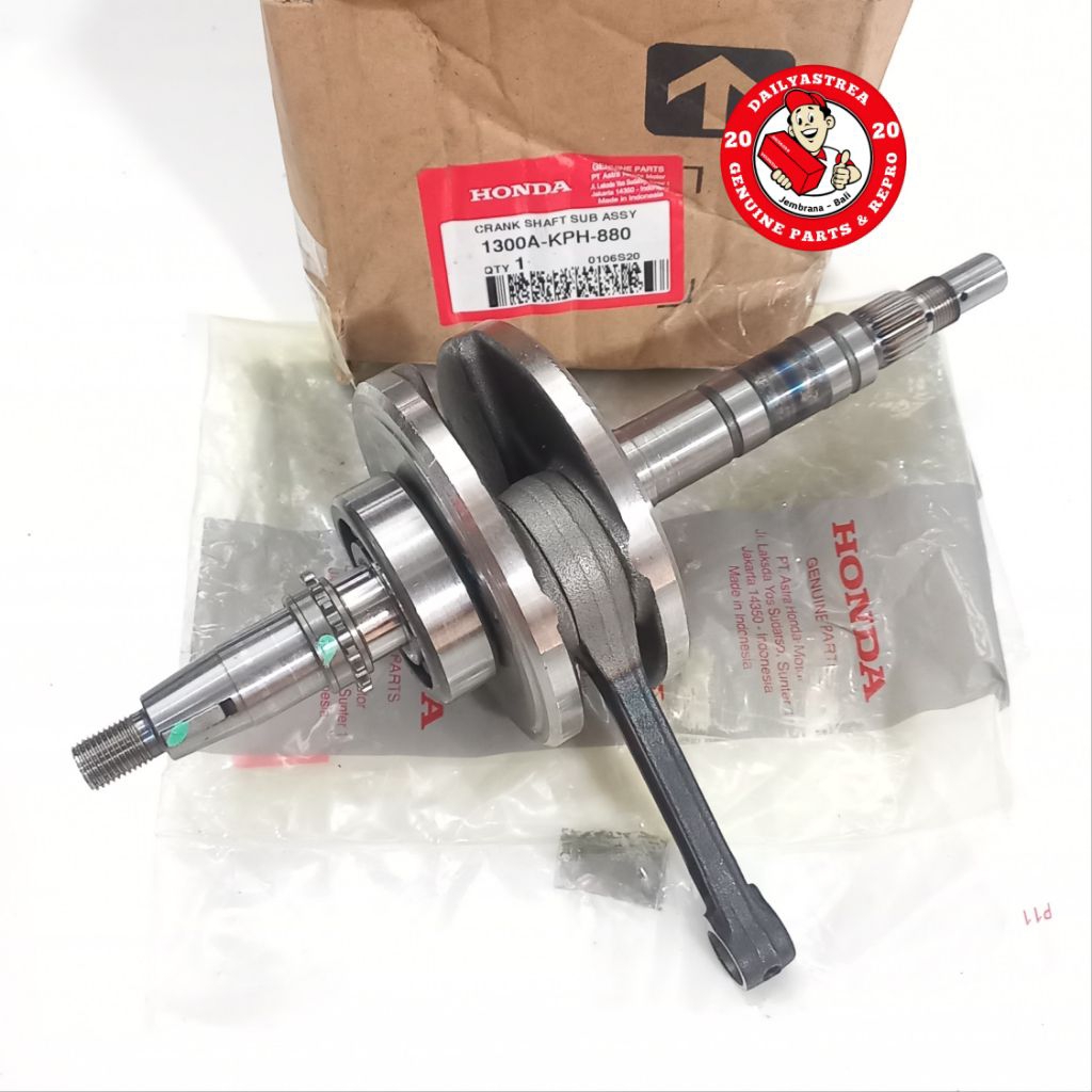 CRANKSHAFT ASSY BANDUL KRUK KRU AS HONDA KIRANA KARISMA SUPRA X 125 OLD ORIGINAL ORI AHM 1300A-KPH-8