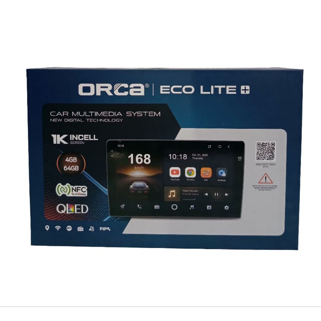 Headunit Android Mobil 9 inch Ram 4/64 Orca Eco Lite Plus 1k