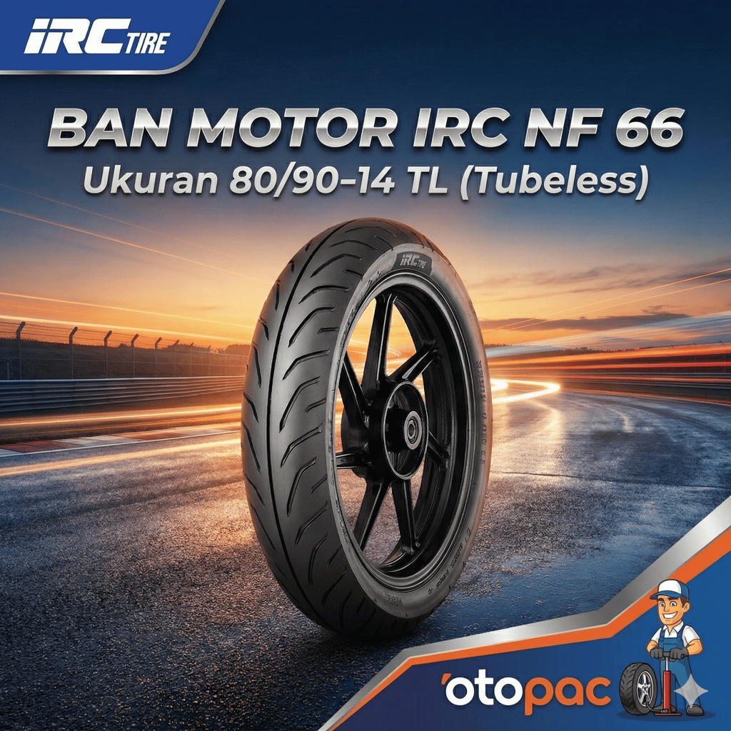 Ban motor matic depan ring 14 IRC 80/90-14 NF 66 Original