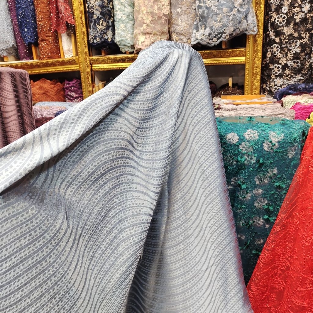 (COD) Bahan Kain Jaguar Silk // Kain Jaguar Silk Premium ORI 100%