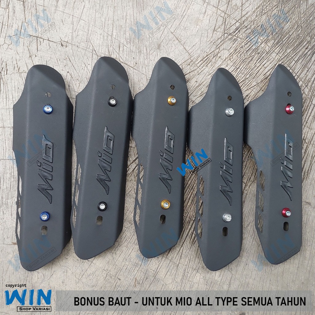 FREE BAUT Tutup Cover Knalpot-Kenalpot Mio Sporty Mio Smile Mio Soul Lama Batman