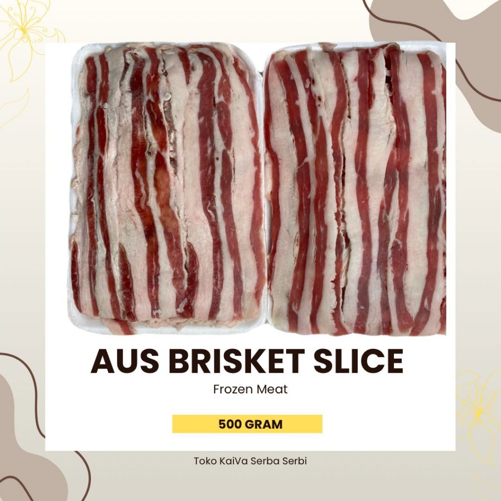 BEEF SLICE AUS 500 GRAM | BRISKET SLICE | AUS BRISKET | DAGING SLICE | BRISKET BEEF